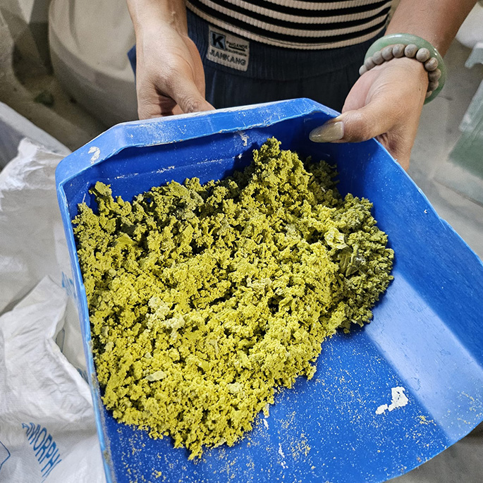 Sohlen mit beigemischtem recycltem Kautschuk